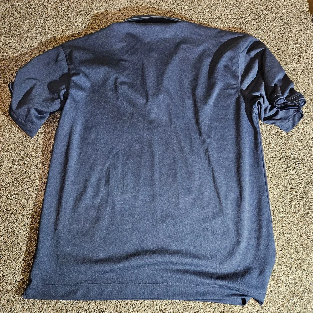 Nike Golf Mens Large Navy Blue Fit Dry Short‎ Sleeve Polo Shirt 266999-451